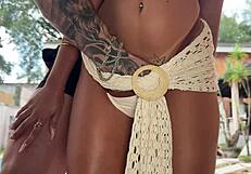 Bareback rough fuck to a young 18+ babe