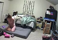 Milf Caught Riding Dildo