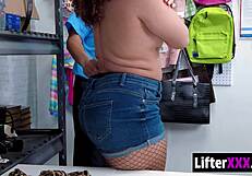 repeat shoplifter gets caught again and fucks the security guard harder this time