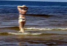 hot milf on a nude beach