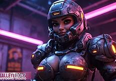 curvy cute girls dance in hottest ai club at night