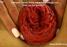 full dildo insertion with beowulf from mr hankey toys