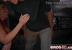 Hungry milf prowls for cock on reverse bangbus adventure