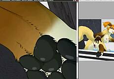 Furry girl bathtub timelapse snaketeeth12