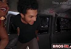 Hungry milf prowls for cock on reverse bangbus adventure