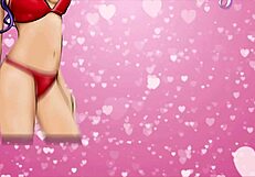 Beautiful model tries on lingerie and stunning g-string
