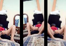 stepdaughter records naked video at home