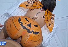 Big ass stepsister keeps me awake on halloween
