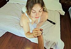 My cuckold girlfriend watches me fuck surf chick at home