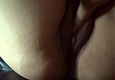 Roommate fingers and fucks my tight wet pussy