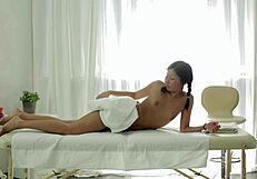 asian babe gets fucked by her masseur