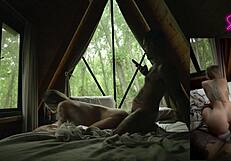 Intimate anal sex in a cabin with a perfect little 18+ blonde