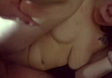 Roommate fingers and fucks my tight wet pussy