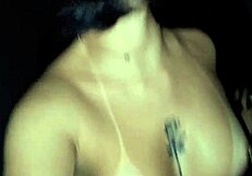 Brazilian wife could not resist giving gloryhole blowjob and swallow at swingers club