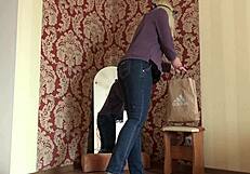 Home camera records mirror outfit change