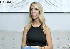 blonde french canadian hotwife mary-queen fox interview at casting
