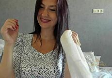 Fucking Pervert Milf Shows Sexy White Panties To Young Lover
