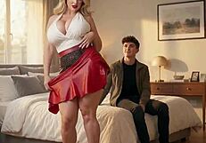 horny british milf cheats with stepson friend raw