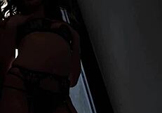 sexy babe gets anally satisfied by massive cock pounding
