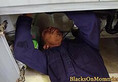 Milf housewife ir spitroasted by black cocks
