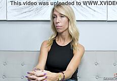 blonde french canadian hotwife mary-queen fox interview at casting