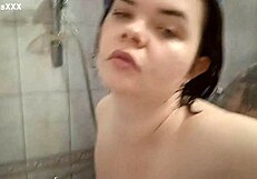 Amateur couple fuck in bathroom after shower