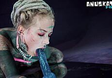 psychedelic hippies pip and dildo play anal
