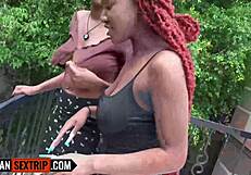 i had these thick ebony girls over & watched them share my dick in an amateur threesome