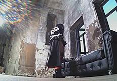 Sofi changes into anime cosplay for hidden camera photoshoot