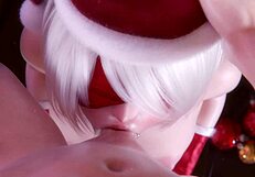2b gets her xmas gift in nier automata