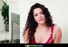 victorias sloppy blowjob with saliva and face fucking