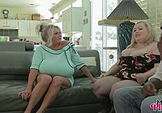 bunny sloppy blowjob ignites kayla threesome desire with her husband