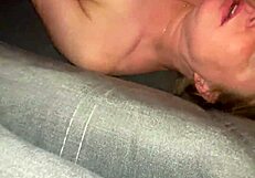 Fuck stepmom like crazy on the sofa