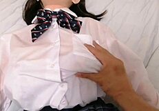 cosplay girlfriend enjoys erotic missionary sex