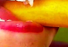 Chew and swallow vore food chewing carrot bite