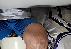 The class was really boring so we decided to masturbate
