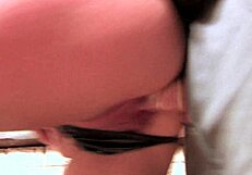 Dark haired slut in fishnets gets pounded