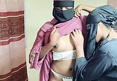 desi hijab step sisters crave big dick