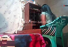Desi chubby housewife fucked by computer repairman in at home