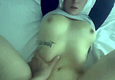 sensual couple missionary and cum on belly
