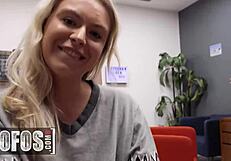 Mofos - kinky babe krissy knight risks getting caught during a very wild and quiet dorm hookup