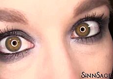 Sinn Sage Shows Her Beautiful Hazel Eyes Up Close