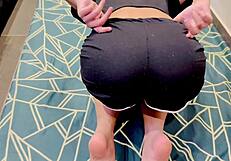Stepsister Teaches Yoga But Shows Camel Toe