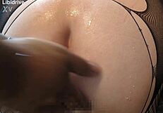 Moaning From Unfamiliar Shower Enema