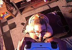Gracie swallows thick gamer BBC