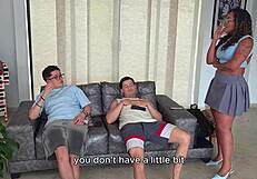 I fuck my step sons nerdy best friend in interracial sex he has a big dick and fills my mouth with cum