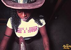 Fucking ebony cowgirl