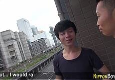 Japanese twink gives head