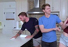 Horny roommate convinces me to fuck guy friends ass hard rough dvp