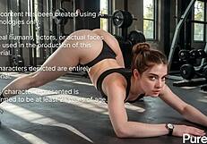 this hot chick made me fuck her hard at the gym